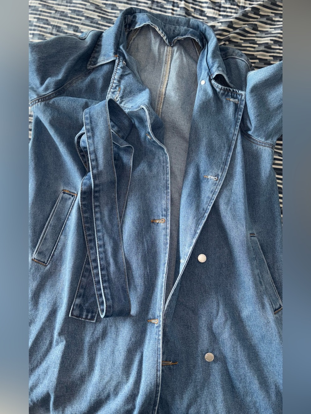 Jean trench coat